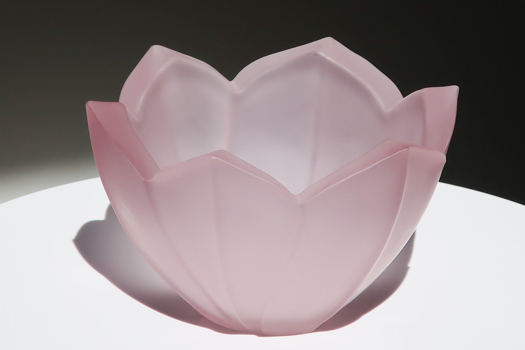 Frosted Lotus Bowl